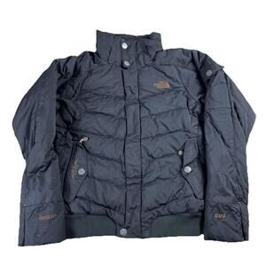Y2K The North Face Goose Down Puffer Jacket 600 Fill Women's XS Black Pockets